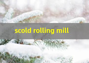 scold rolling mill